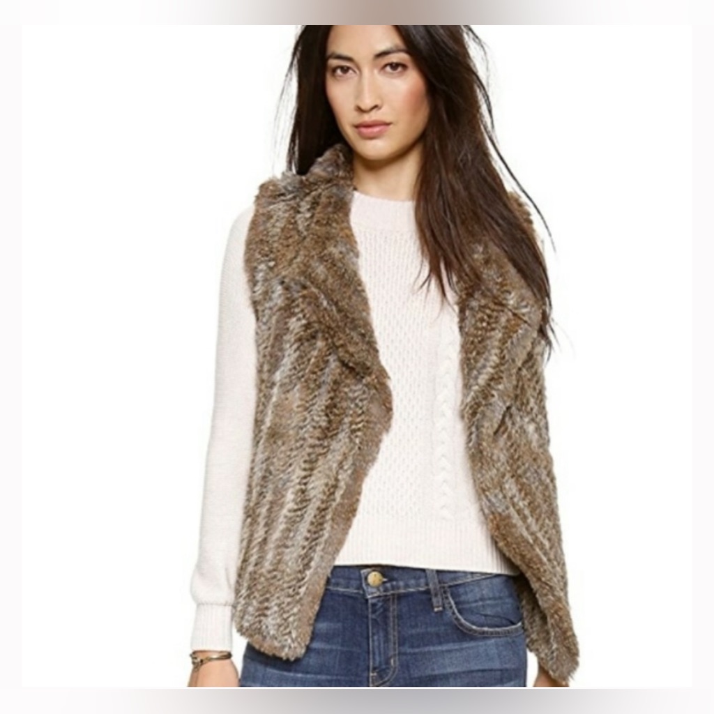 Joie Andoni Rabbit Fur Vest